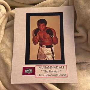 Muhammad Ali autographed photo